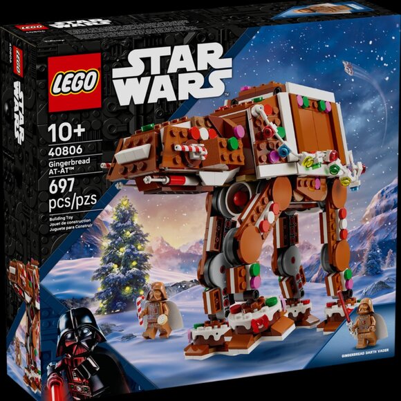 LEGO 40806 Gingerbread AT-AT with Vader Minifigure New Sealed NIB in Hand - Picture 14 of 15